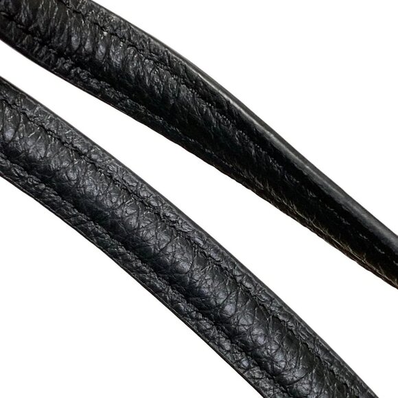 Auth COACH Casey Satchel C6230 Black Dark Brown PVC Leather - Handbag - Picture 6 of 10